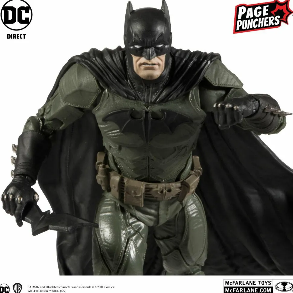 Black Adam - Batman with Comic Book Page Punchers 7” Scale Action Figure Pack