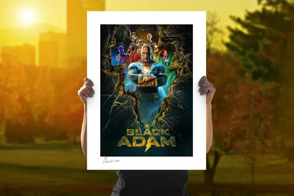 Black Adam - Black Adam Fine Art Print by Chris Christodoulou