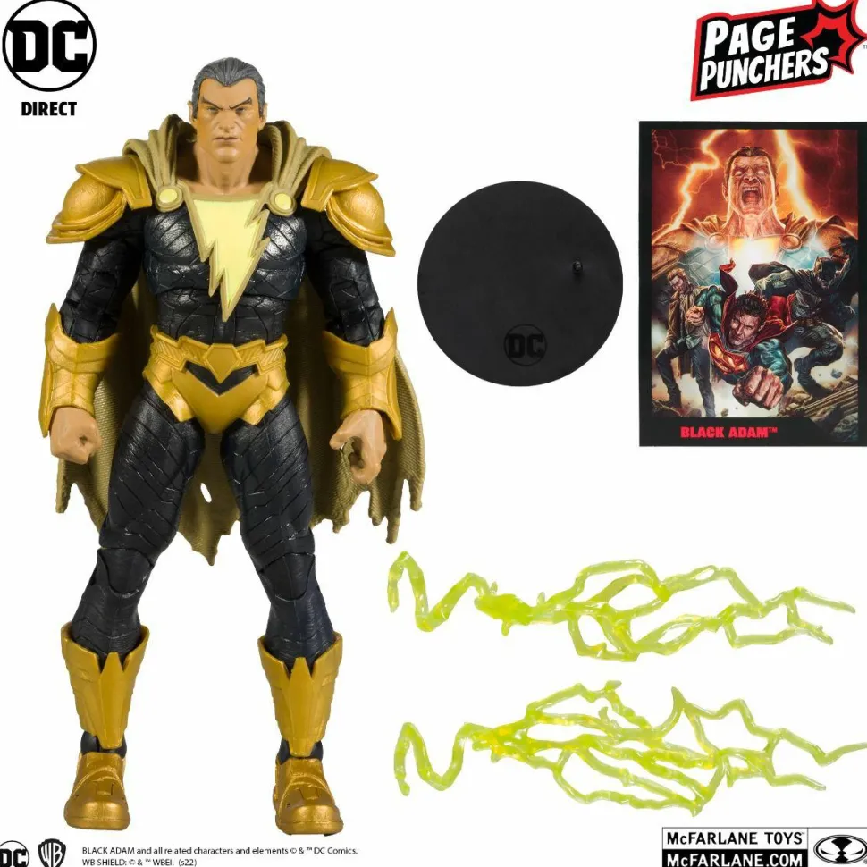 Black Adam - Black Adam with Comic Book Page Punchers 7” Scale Action Figure Pack