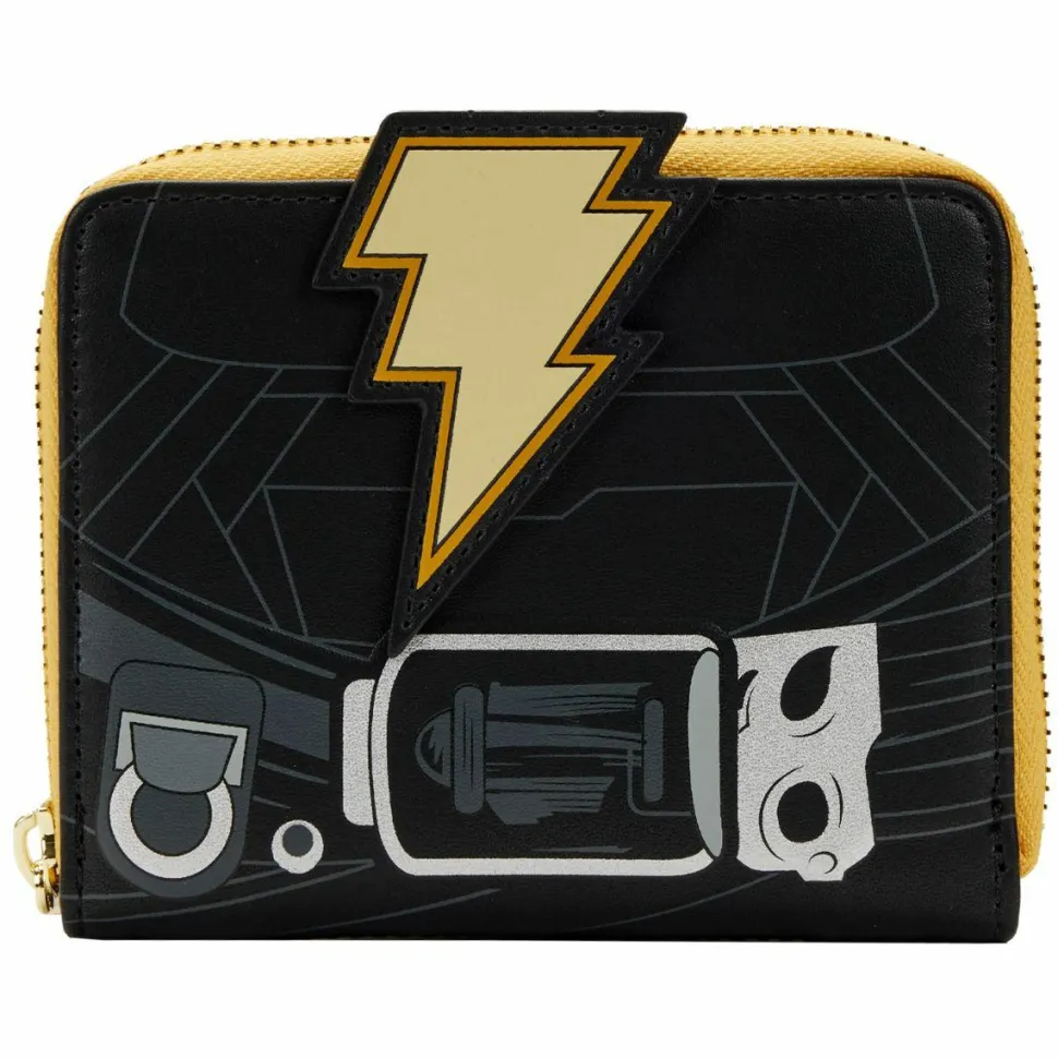 Black Adam - Cosplay Glow in the Dark 4” Faux Leather Zip-Around Wallet