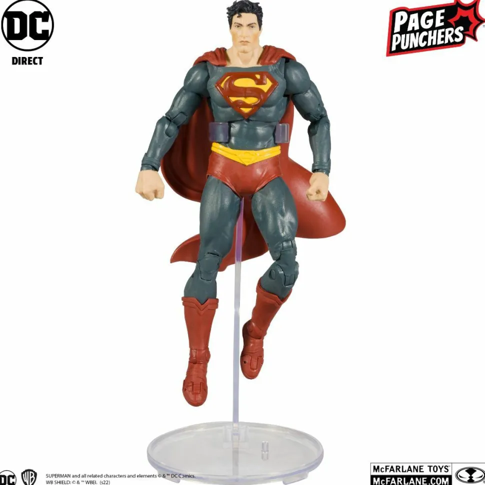 Black Adam - Superman with Comic Book Page Punchers 7” Scale Action Figure Pack