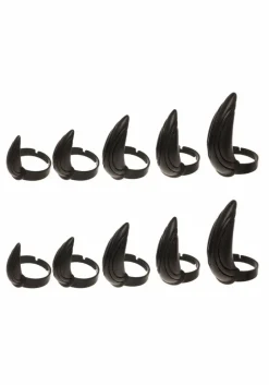 Black Panther (2018) - Adjustable Fingernail Tip Rings 10-Pack