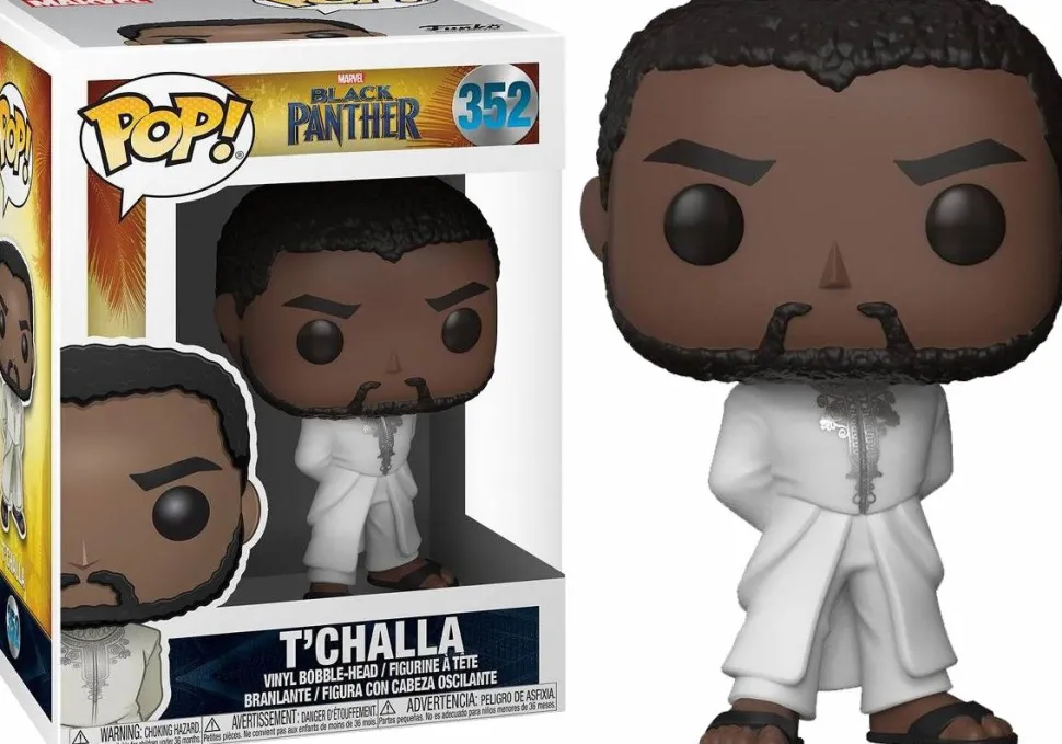 Black Panther (2018) - Black Panther in White Robe Pop! Vinyl Figure