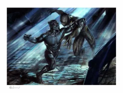 Black Panther (2018) - Black Panther vs Erik Killmonger Fine Art Print by Adi Granov