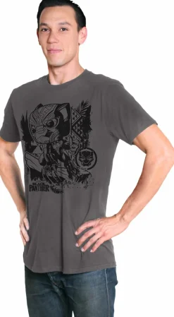 Black Panther (2018) - Black Panther in Jungle T-Shirt