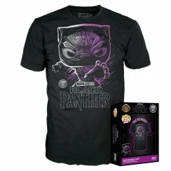 Black Panther (2018) - Black Panther Pop! Tees Unisex Black T-Shirt