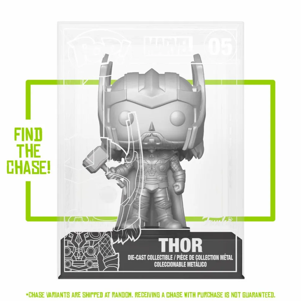 Black Panther (2009) - Black Panther & Thor Diecast Metal Pop! Vinyl Figure Bundle (Funko / Popcultcha Exclusive) (Set of 2)