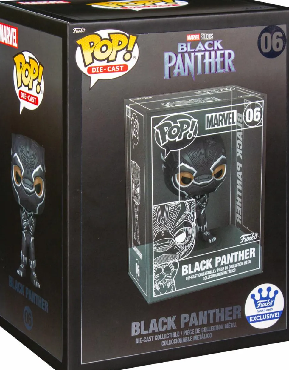 Black Panther (2018) - Black Panther Diecast Metal Pop! Vinyl Figure (Funko / Popcultcha Exclusive)