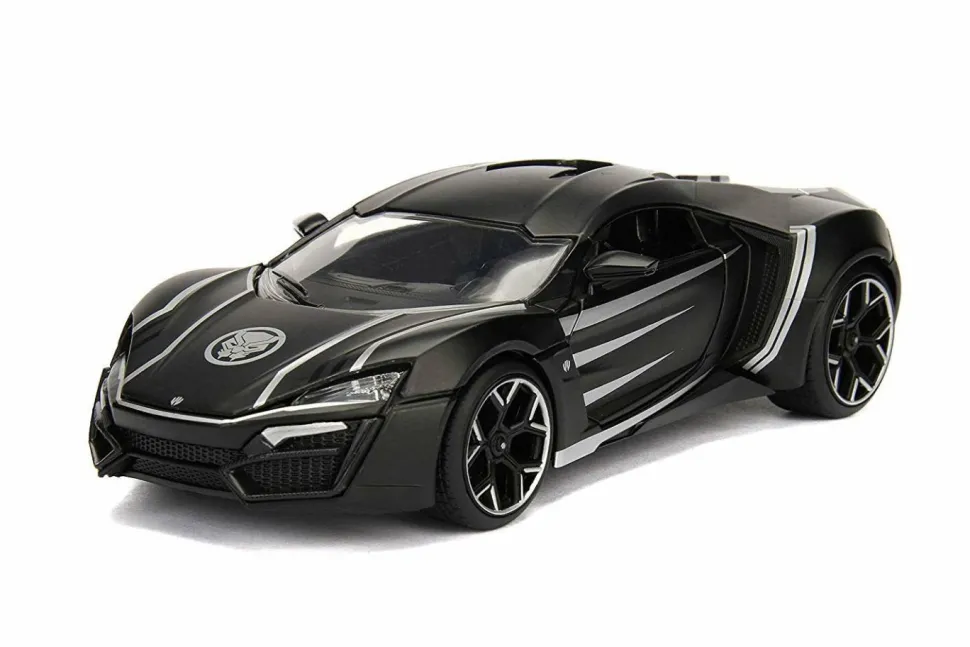 Black Panther - Lykan Hypersport with Black Panther 1/24th Scale Hollywood Rides Die-Cast Vehicle