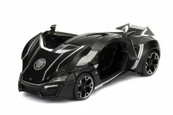 Black Panther - Lykan Hypersport with Black Panther 1/24th Scale Hollywood Rides Die-Cast Vehicle