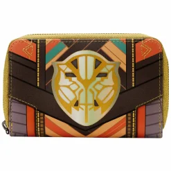 Black Panther - Okoye Cosplay 4” Faux Leather Zip-Around Wallet
