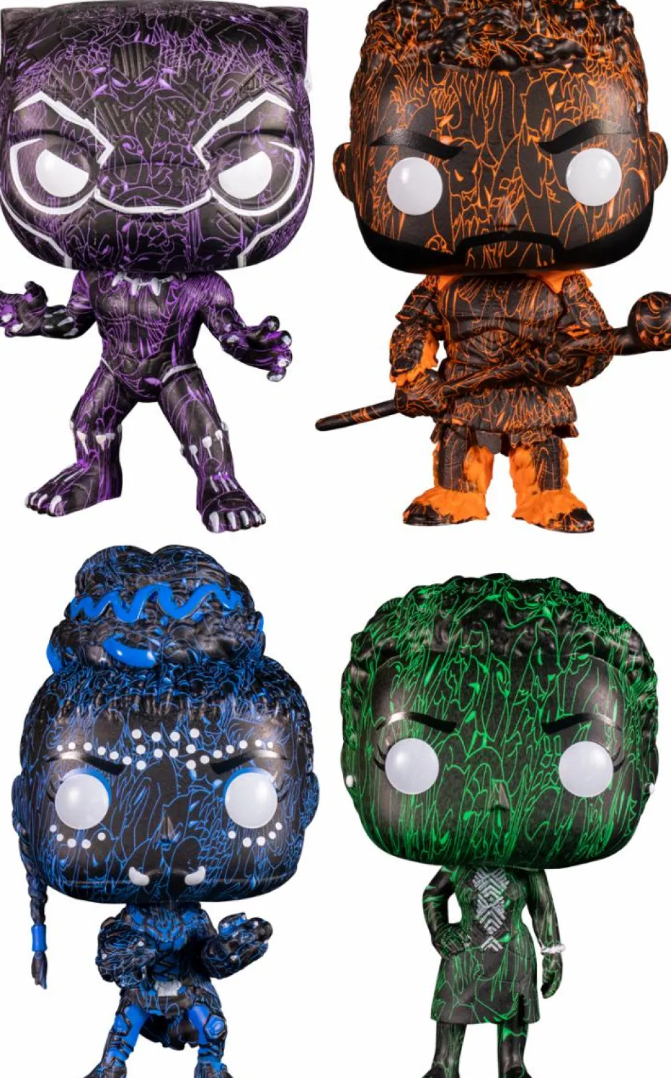 Black Panther: Legacy - Damion Scott Artist Series Pop! Vinyl Bundle (Set of 4)