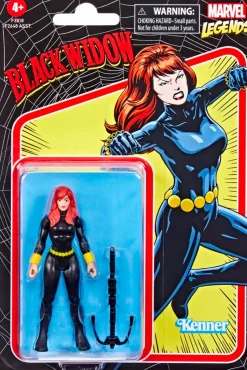Black Widow - Black Widow Retro Marvel Legends Kenner 3.75” Action Figure