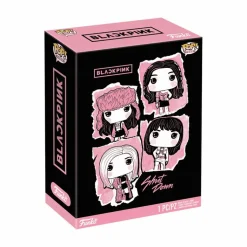 BLACKPINK - Rose, Lisa, Jisoo & Jennie Pop! Tees Unisex Black T-Shirt