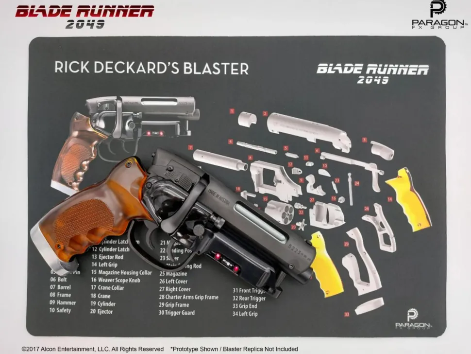 Blade Runner: 2049 - Deckard's Blaster Technical Mat