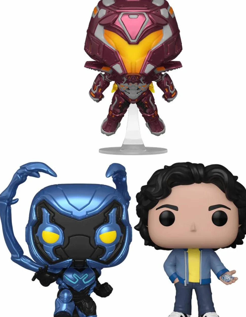 Blue Beetle (2023) - Blue Beetle, Jaime Reyes & Conrad Carapax Pop! Vinyl Bundle (Set of 3)