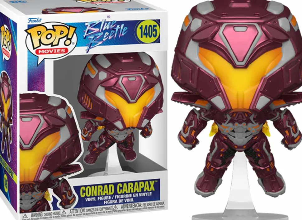 Blue Beetle (2023) - Blue Beetle, Jaime Reyes & Conrad Carapax Pop! Vinyl Bundle (Set of 3)