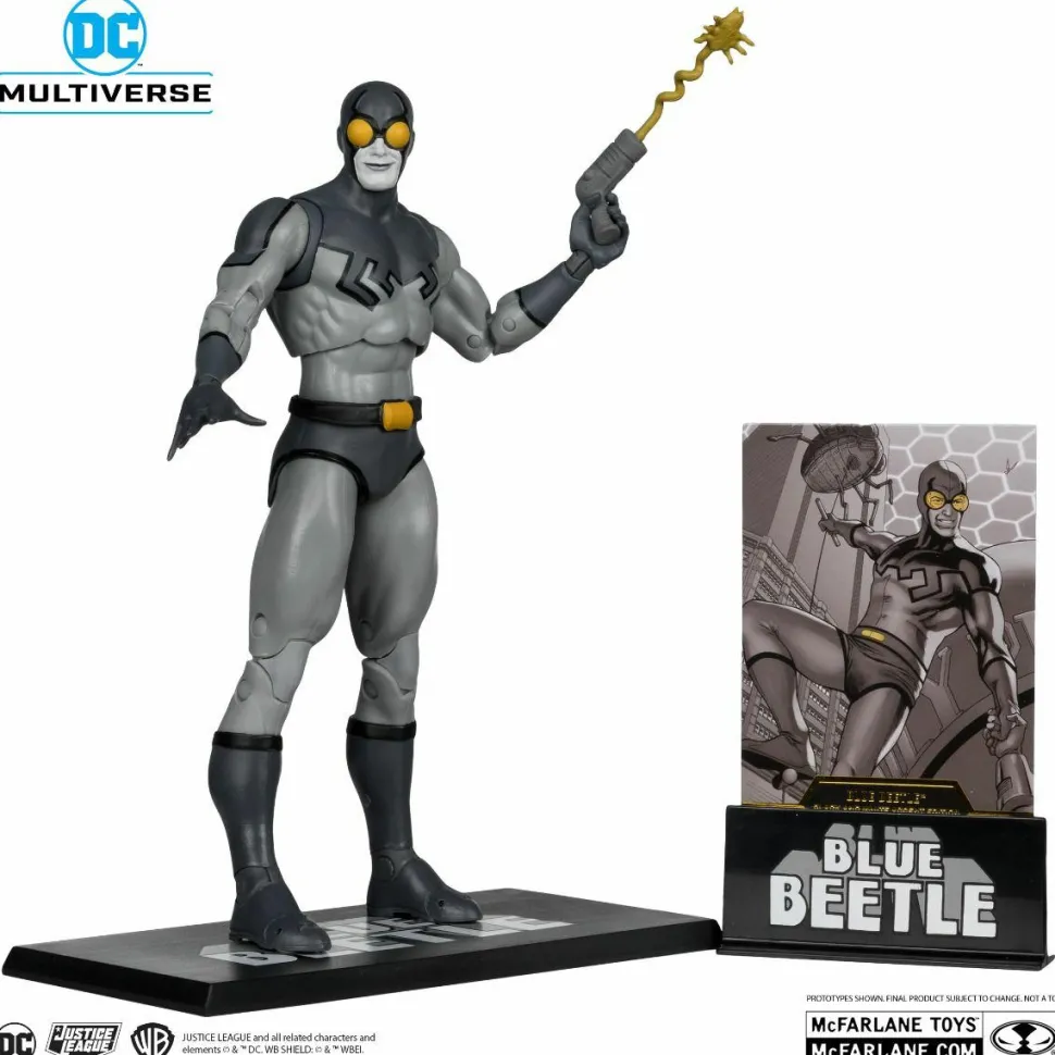 Blue Beetle - Blue Beetle Black & White Accent Edition DC Multiverse Gold Label 7" Scale Action Figure
