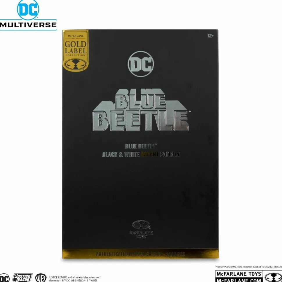 Blue Beetle - Blue Beetle Black & White Accent Edition DC Multiverse Gold Label 7" Scale Action Figure