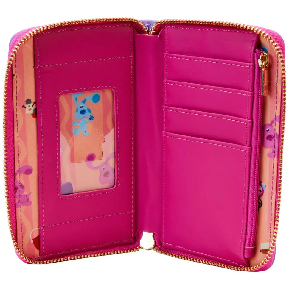 Blue’s Clues - Mail Time 4” Faux Leather Zip-Around Wallet