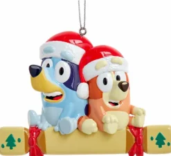 Bluey - Bluey and Bingo 3" Resin Christmas Ornament