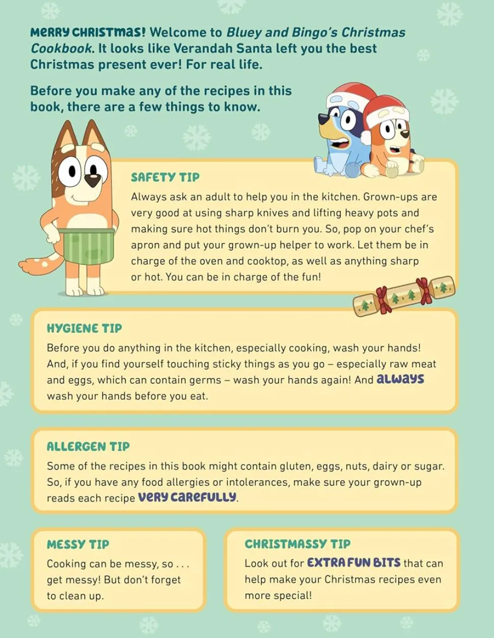 Bluey - Bluey and Bingo's Christmas Cookbook: Yummy Recipes, for Real Life Hardcover Book