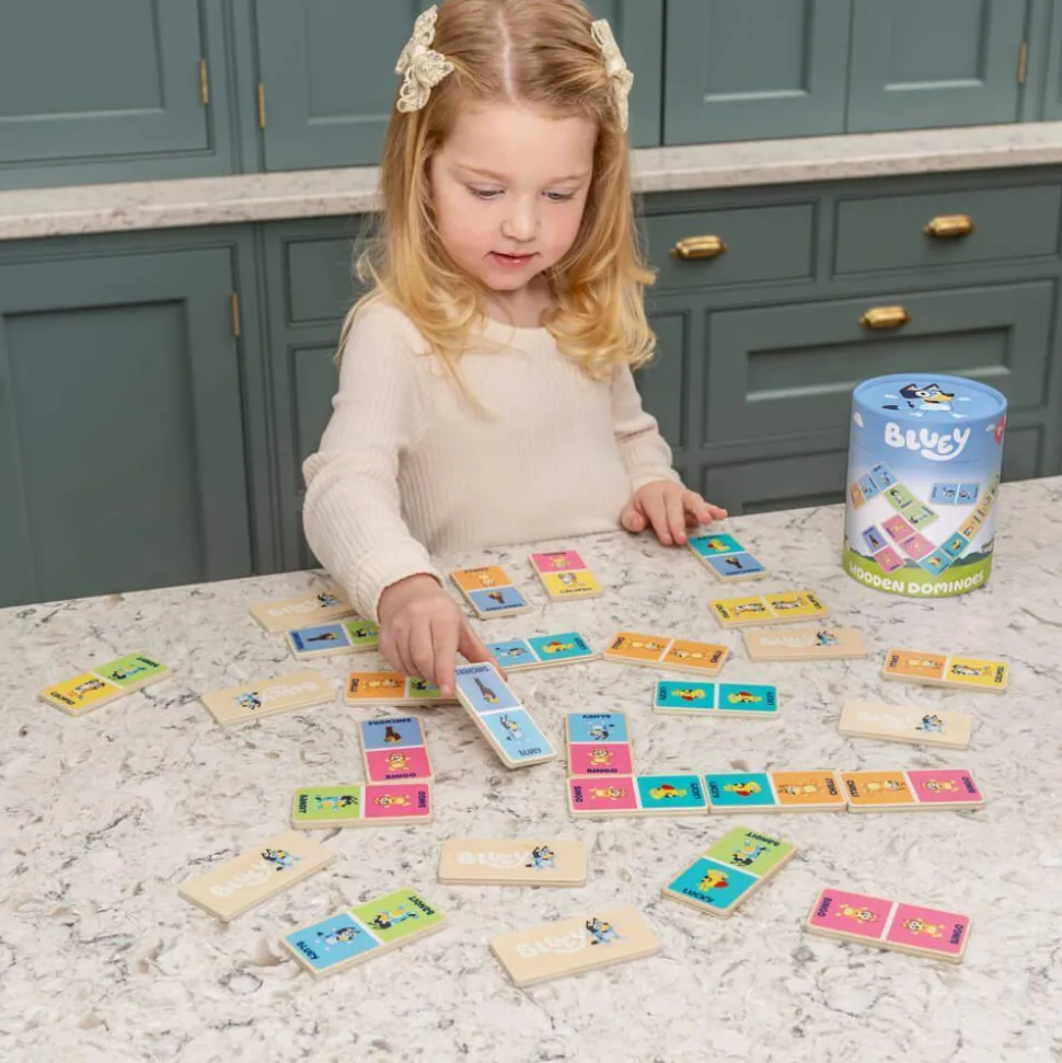 Bluey - Bluey Wooden Dominoes Game