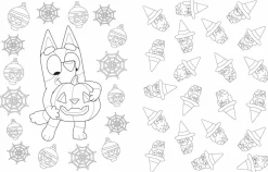 Bluey - Hooray, It's Halloween! A Colouring Book Paperback