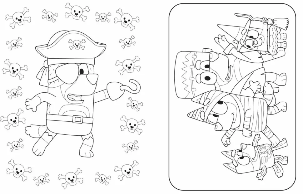 Bluey - Hooray, It's Halloween! A Colouring Book Paperback