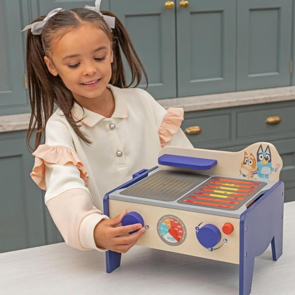 Bluey - Wooden BBQ and Salad Set Playset