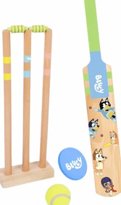 Bluey - Wooden Cricket Set