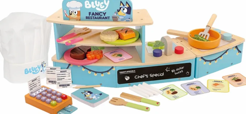 Bluey - Wooden Tabletop Fancy Restaurant Playset