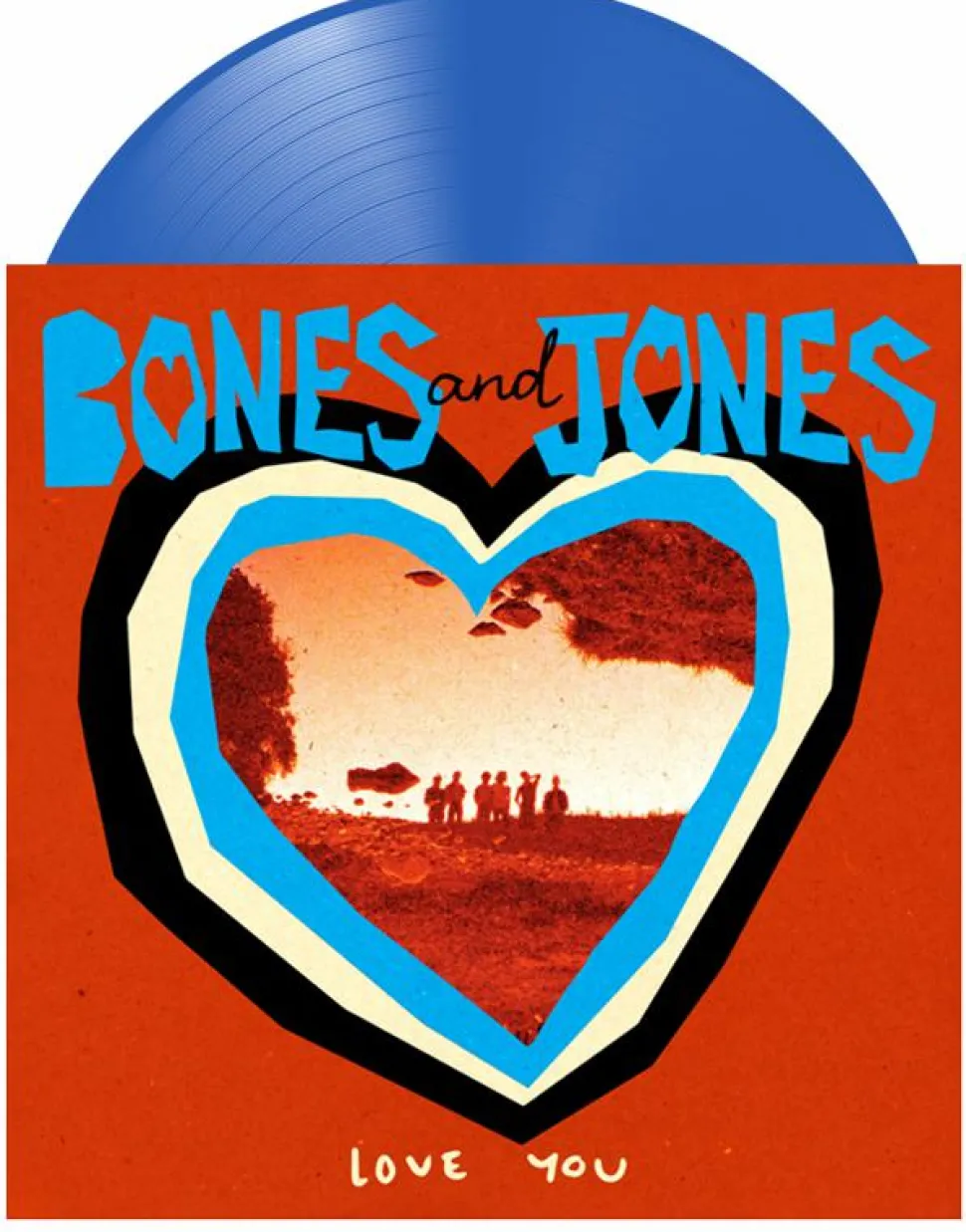 Bones and Jones - Love You LP Vinyl Record (Blue Coloured Vinyl)
