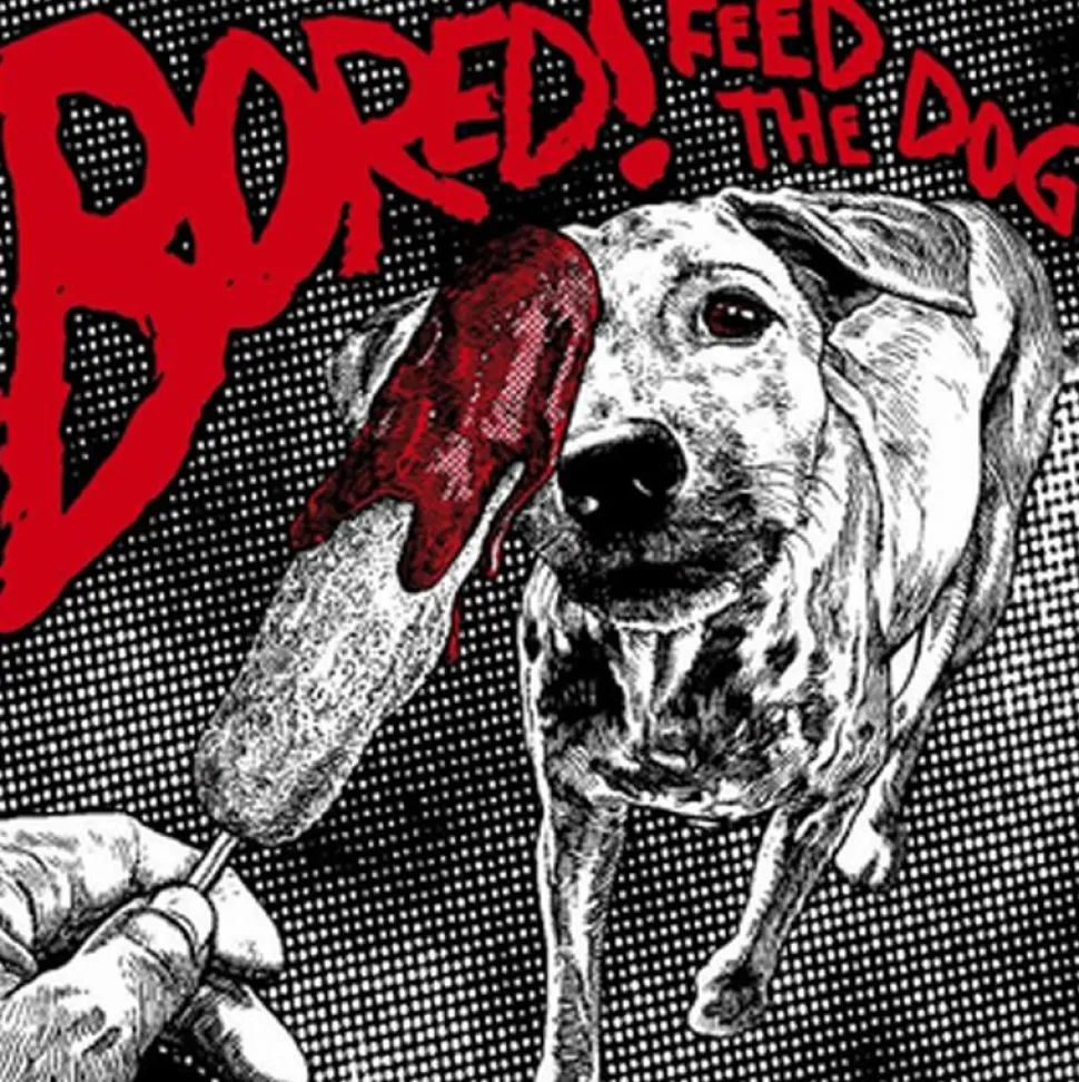 Bored! - Feed the Dog LP Vinyl Record (Red/Yellow Smash Coloured Vinyl)