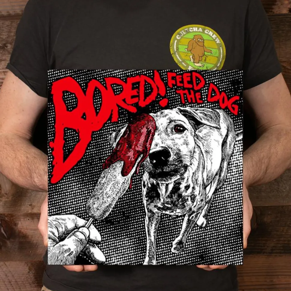 Bored! - Feed the Dog LP Vinyl Record (Red/Yellow Smash Coloured Vinyl)