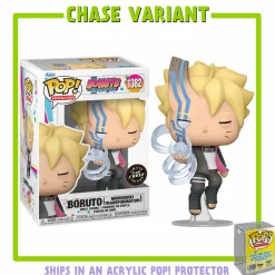 Boruto: Naruto Next Generations - Boruto (Momoshiki Transformation) Pop! Vinyl Figure in Acrylic Pop! Protector (Chase Variant)