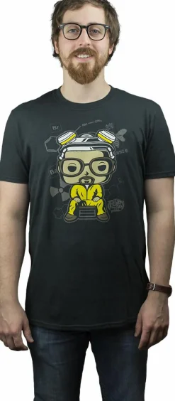 Breaking Bad - Hazmat Walter White Pop! Tees Mens Black T-Shirt