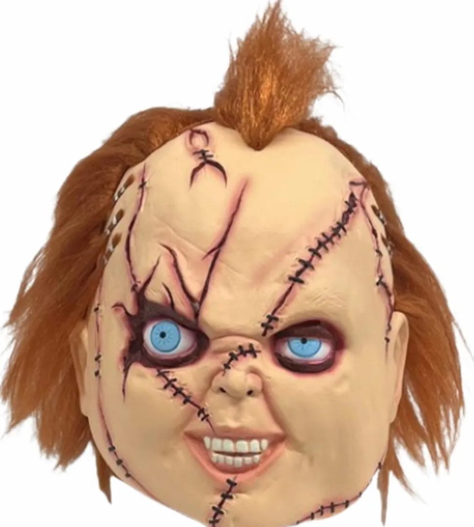 Bride of Chucky - Chucky Stitched-Up 3/4 Adult Mask (One Size Fits Most)
