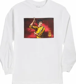 Bruce Lee - DGK x Bruce Lee Technique White Long Sleeve T-Shirt