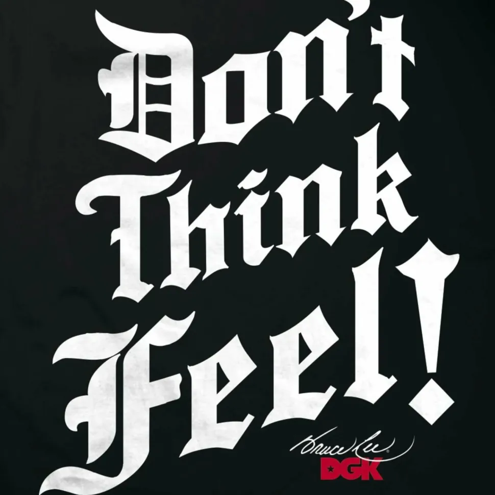 Bruce Lee - DGK x Bruce Lee Don't Think Black T-Shirt