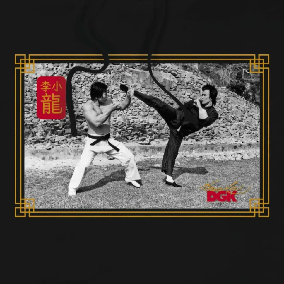 Bruce Lee - DGK x Bruce Lee Double Dragon Black Sweatshirt Hoodie