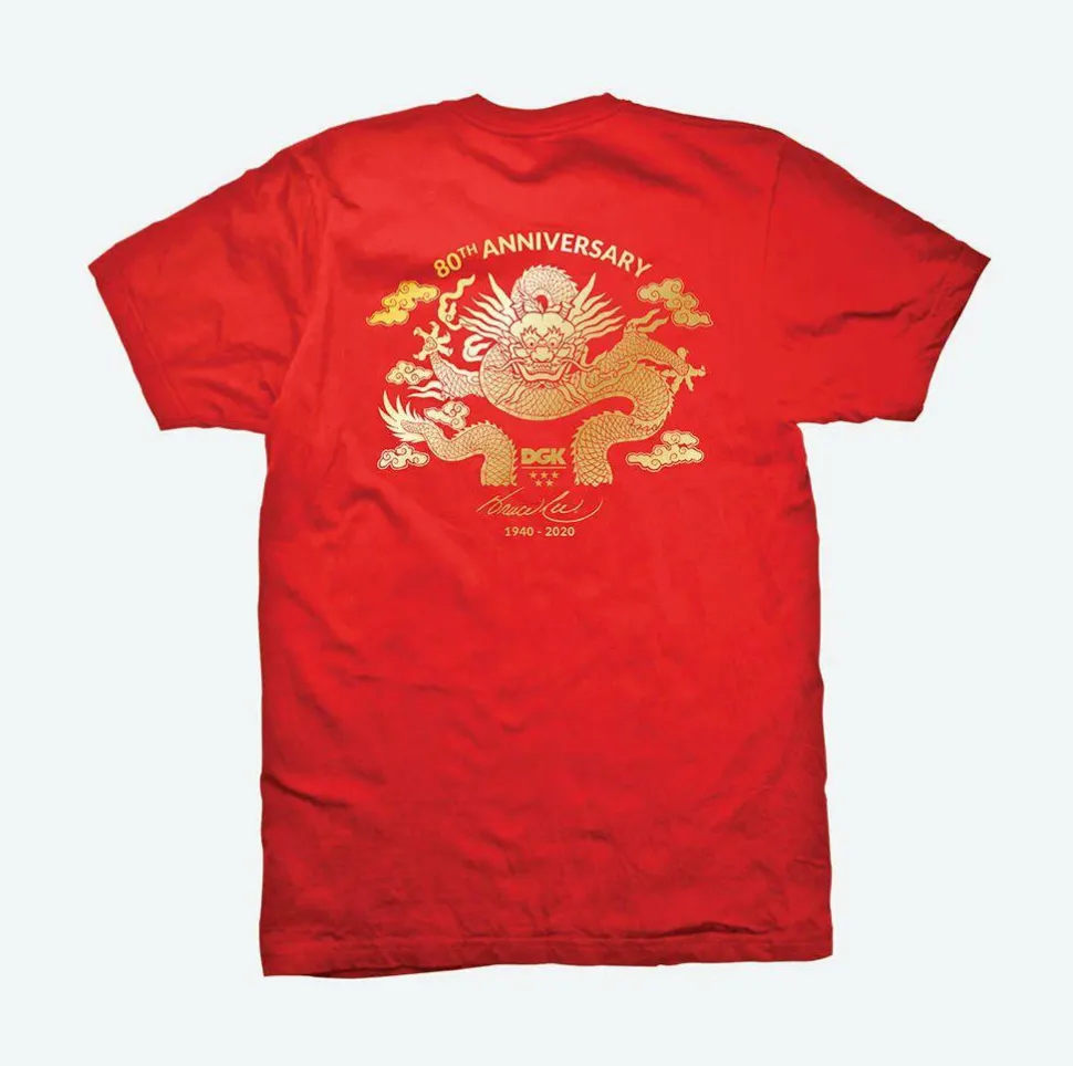 Bruce Lee - DGK x Bruce Lee Anniversary Red T-Shirt