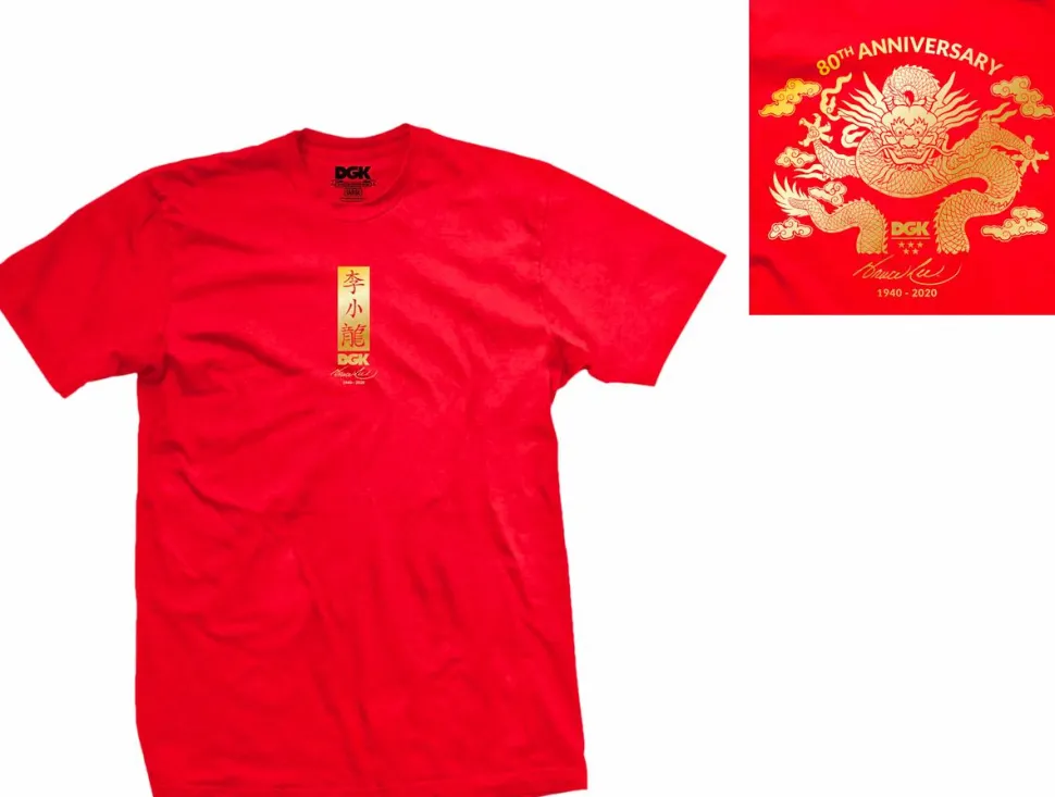 Bruce Lee - DGK x Bruce Lee Anniversary Red T-Shirt