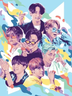 BTS - BTS: Dynamite Fine Art Print by Tracie Ching