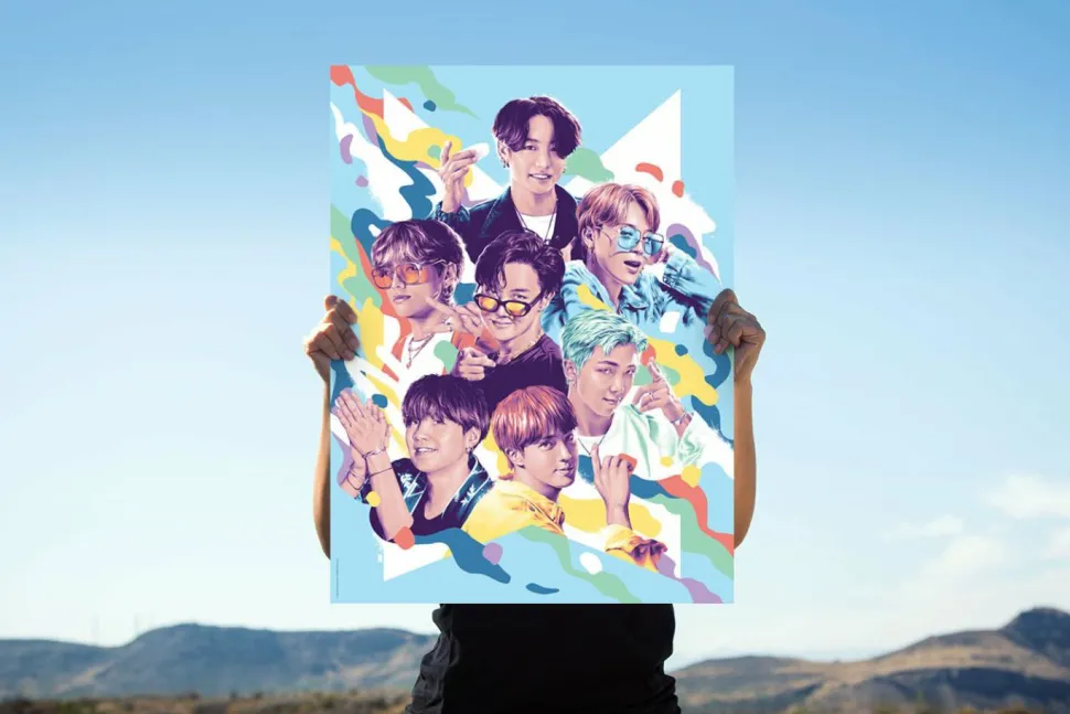 BTS - BTS: Dynamite Fine Art Print by Tracie Ching