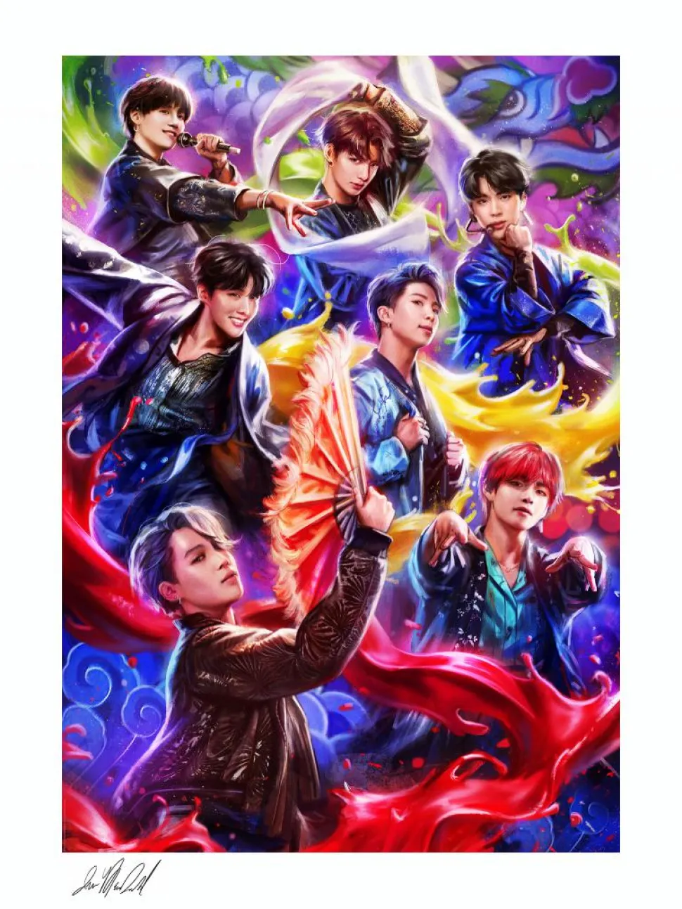 BTS - BTS: Idol 12” x 16” Fine Art Print by Ian MacDonald