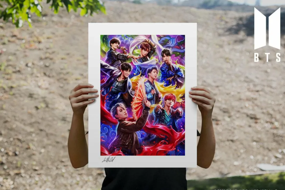 BTS - BTS: Idol 12” x 16” Fine Art Print by Ian MacDonald
