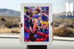 BTS - BTS: Idol 18” x 24” Fine Art Print by Ian MacDonald