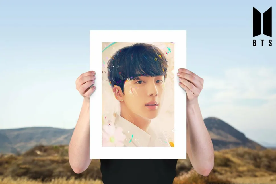 BTS - Love Yourself: Jin Fine Art Print by Kildren
