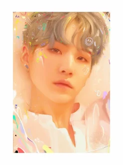 BTS - Love Yourself: SUGA Fine Art Print by Kildren